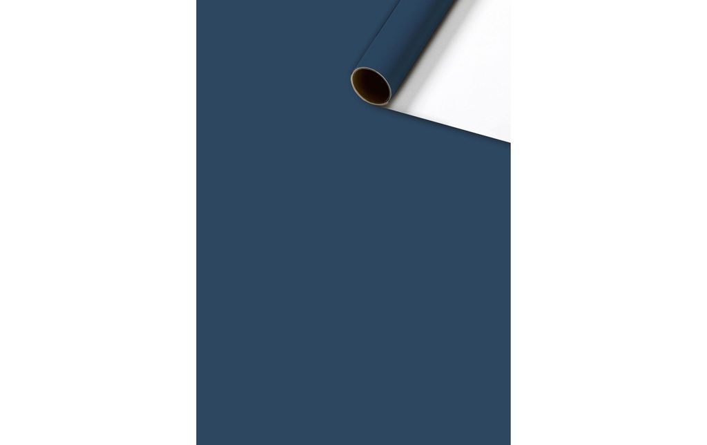 Stewo Papier cadeau Couleur Bleu foncé / Weiss, 70 cm x 2 m