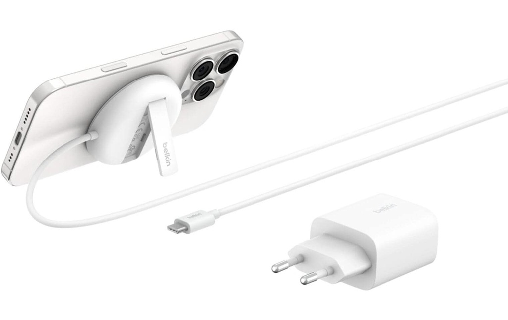 Belkin Chargeur sans fil BoostCharge Pro avec adaptateur secteur Blanc