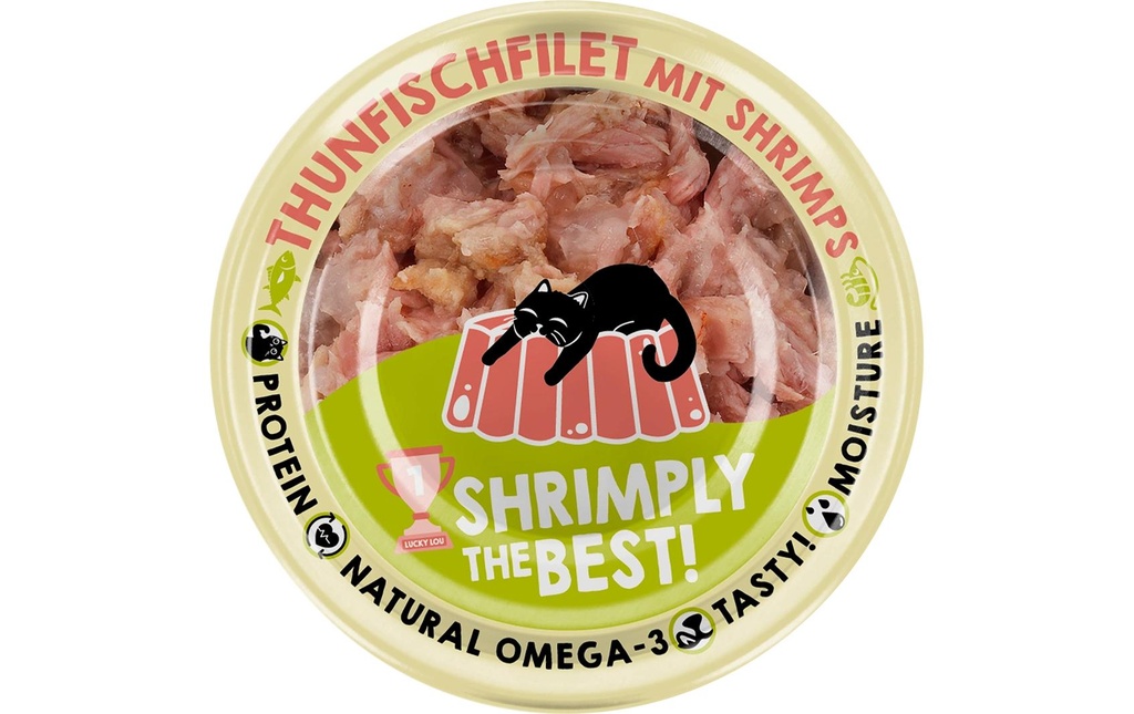Lucky Lou Extra Food Thon & crevettes en gelée, 70 g