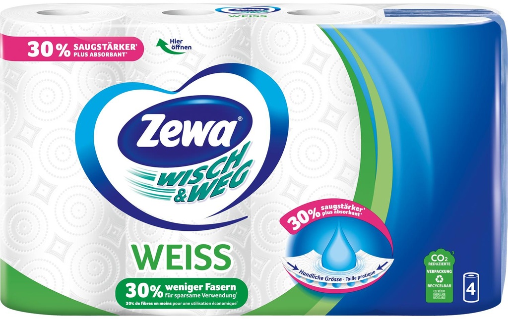 Zewa Papier absorbant Essuyage et nettoyage 4 Pièce/s