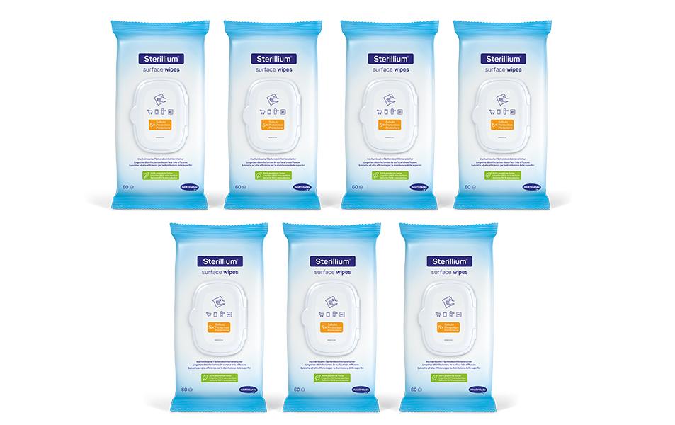 Sterillium Lingettes désinfectantes Lingettes de surface 7 x 60 pièces