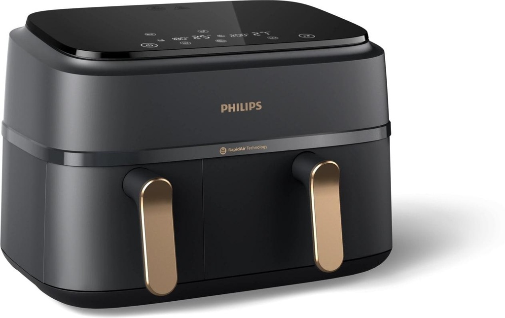 Philips Friteuse à air chaud 3000 Series Dual Basket Gris foncé