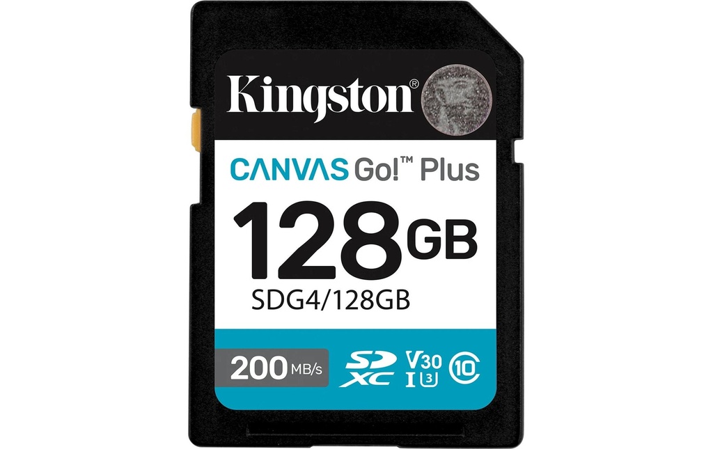 Kingston Carte SDXC Canvas Go! Plus 128 GB