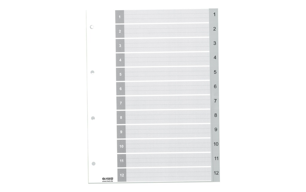 HWB Registre A4, PP 1-12