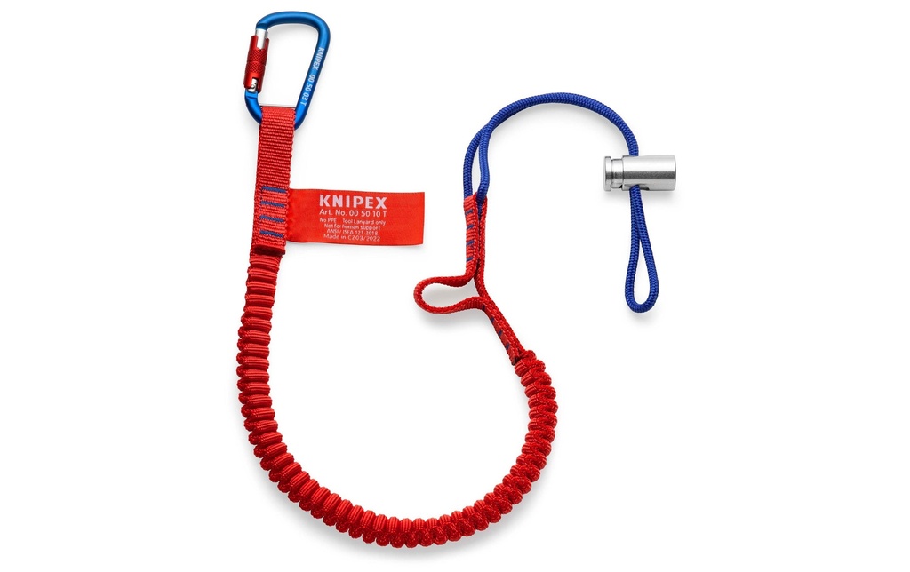 Knipex Suspente d’outils Mousqueton pour matériel, 6 kg / 13 lbs, 90 cm