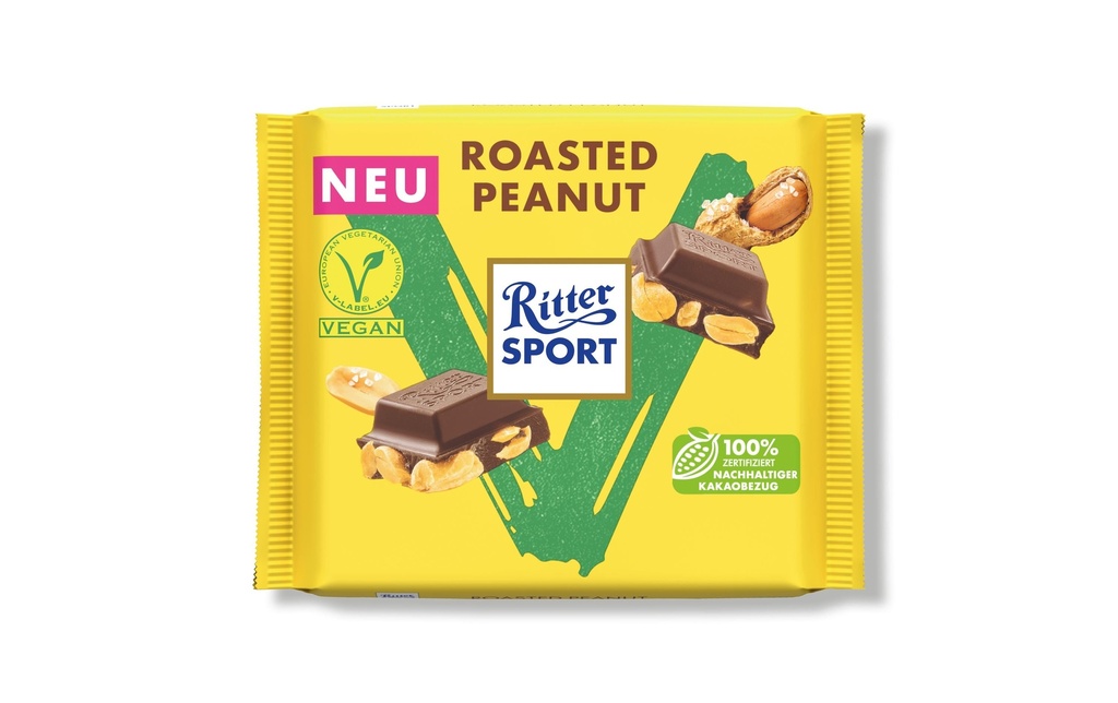 Ritter Sport Chocolat Vegan Roasted Peanut 100 g