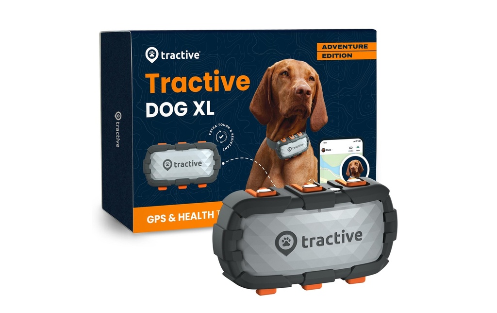 tractive Traqueur GPS DOG XL Édition Aventure, Gris