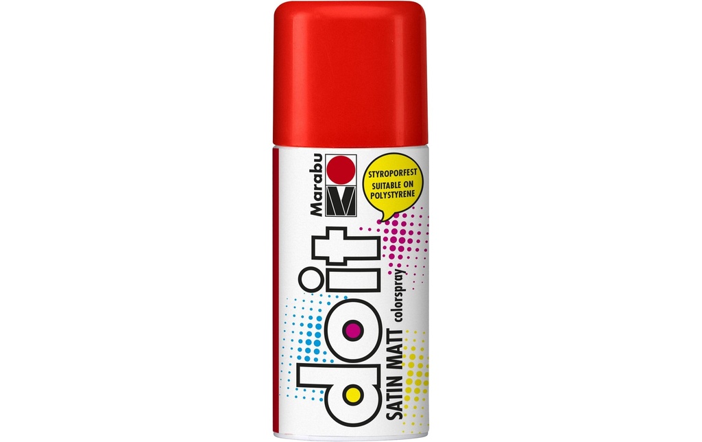 Marabu Peinture aérosol do it Satin mat 150 ml, vermillon