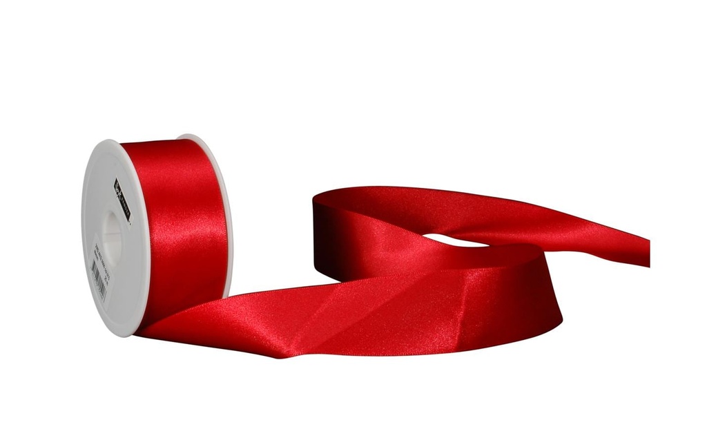 Spyk Ruban de satin 40 mm x 25 m, Rouge