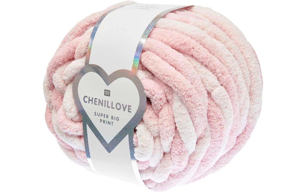 Rico Design Laine Chenillove Super Big Print 300 g, Rose