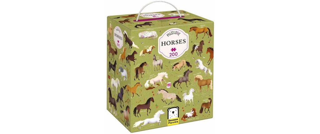 Banana Panda Puzzle Puzzlove Horses Carton 200 pièces Classique