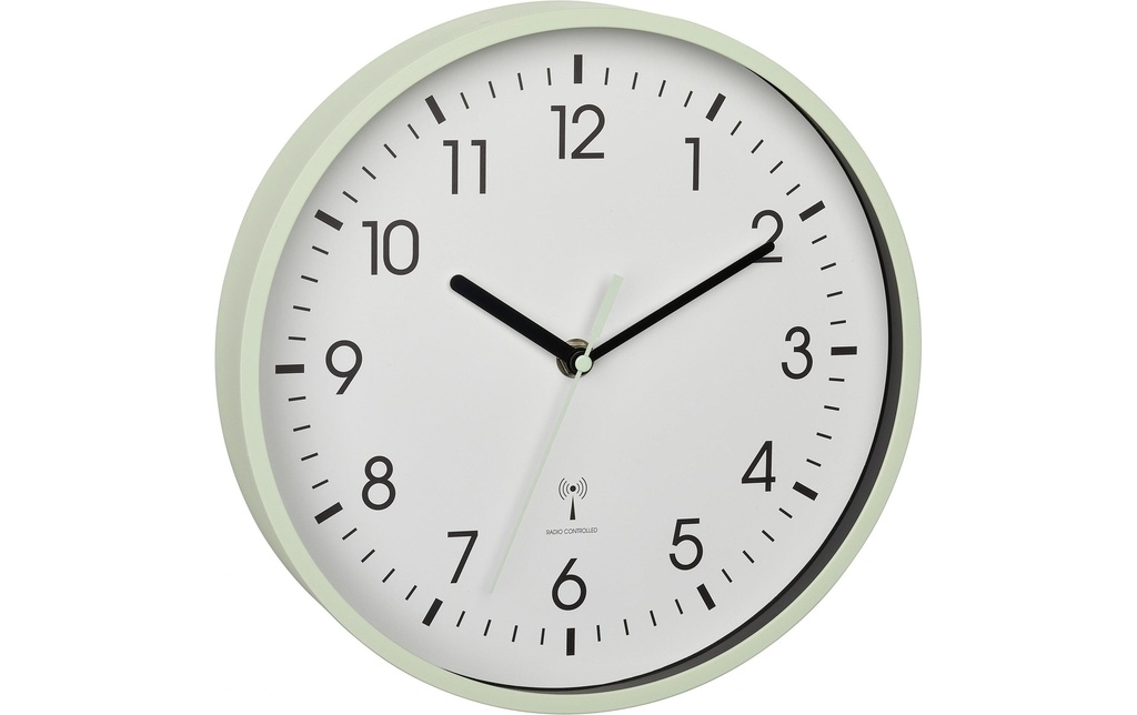 TFA Dostmann Horloge murale radio Menthe