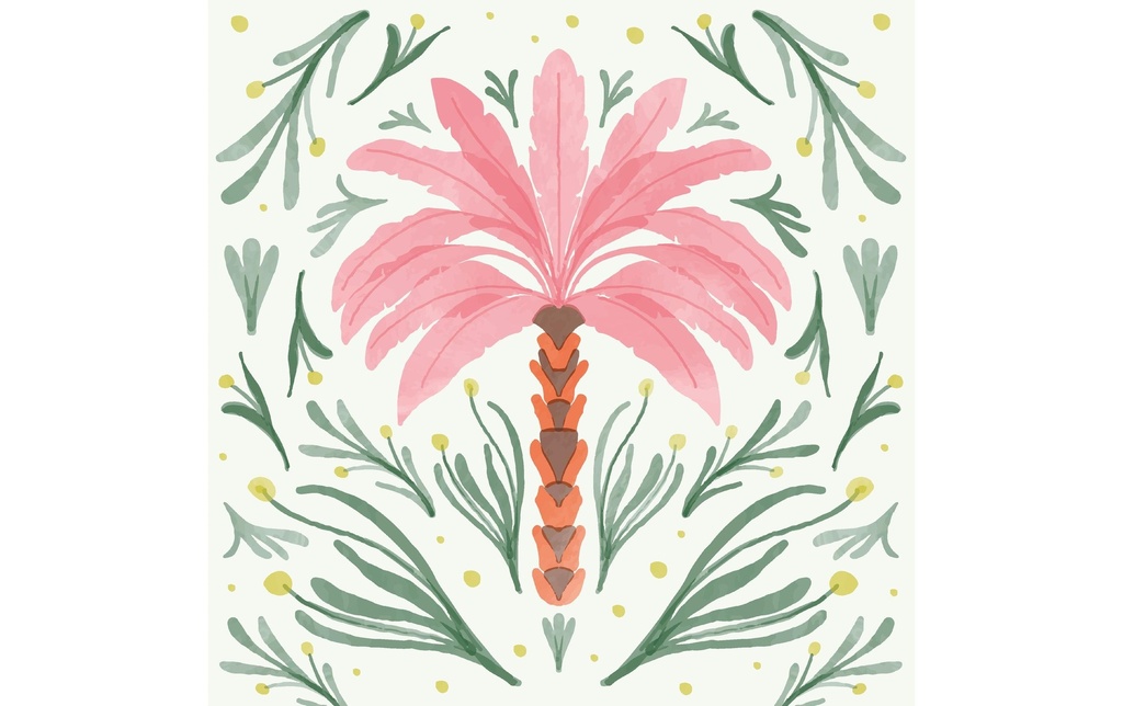 Paper + Design Serviettes en papier Palm Oasis 24 cm x 24 cm, 20 Pièce/s