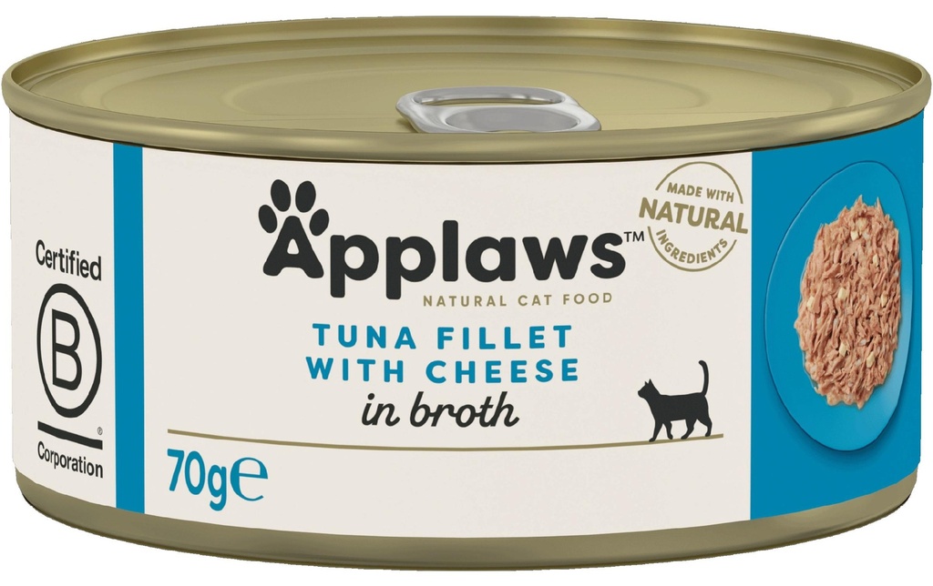 Applaws Alimentation humide Filet de thon et fromage 156 g