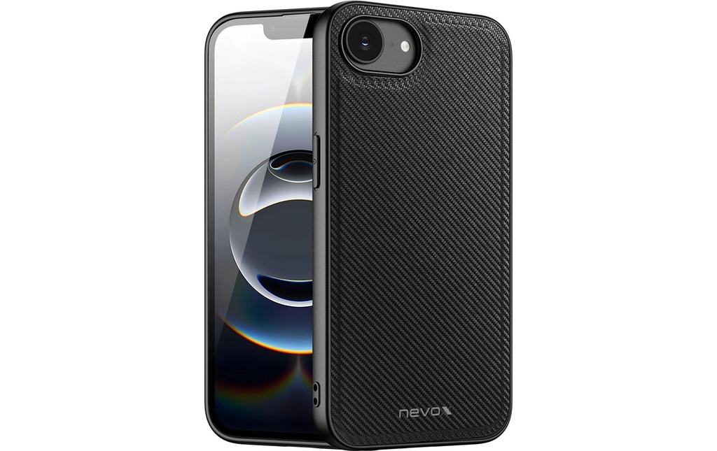 Nevox Coque arrière StyleShell NYLO iPhone 16e/iPhone 17e Noir