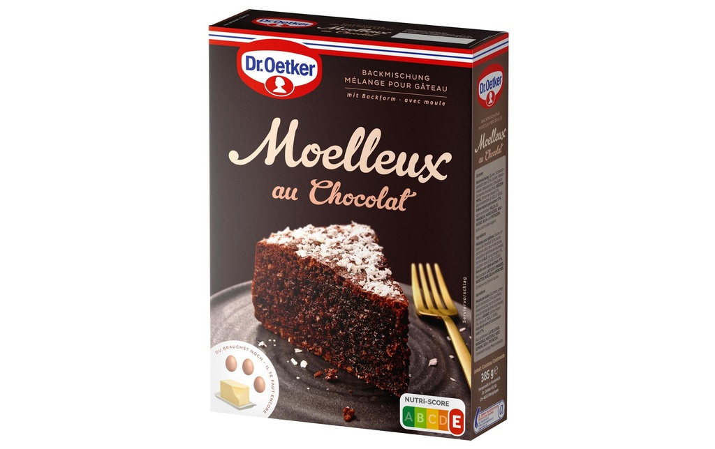 Dr.Oetker Préparation à gâteau Moelleux au Chocolat C6 CH 385g