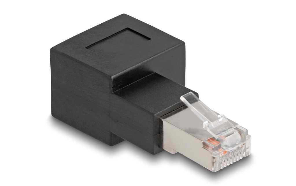 Delock Adaptateur d’angle 90° RJ45 vers la droite, Cat.6A 1 Pièce/s