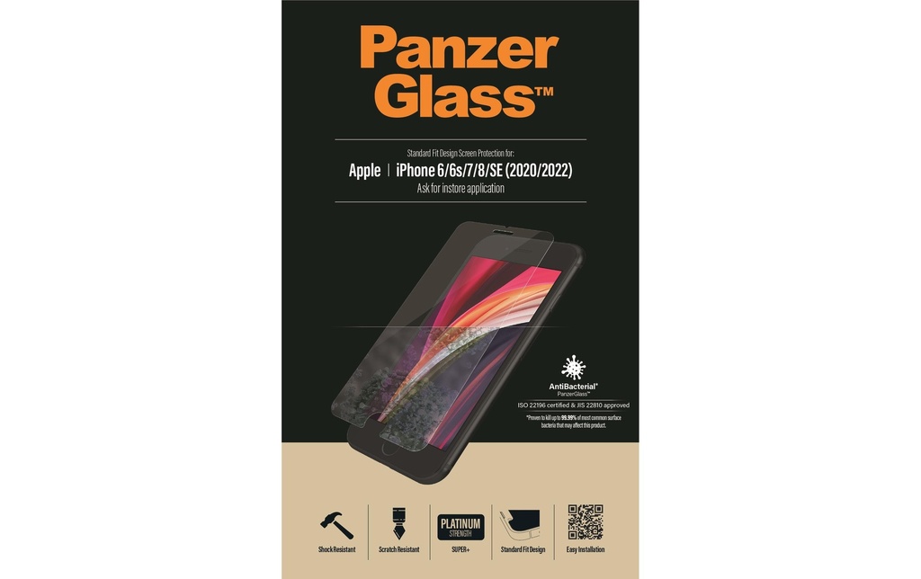 Panzerglass Protection d’écran Standard Fit iPhone 6/6S/7/8/SE 2020/2022