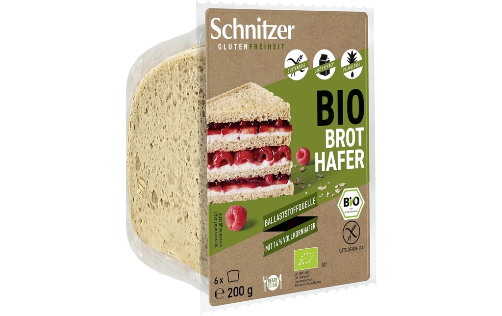 Schnitzer Pain Pain de mie bio à l'avoine 200 g