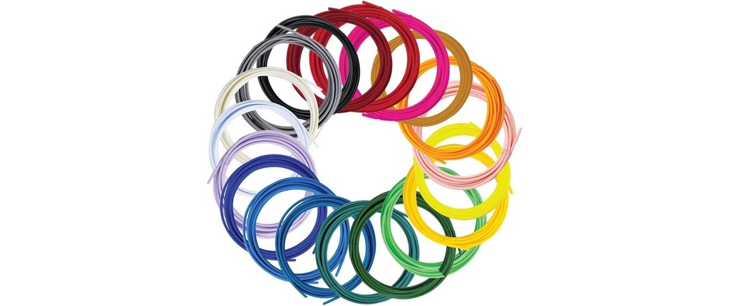 3Doodler Filament de stylo 3D Recharge Flow 20 couleurs x 3 m
