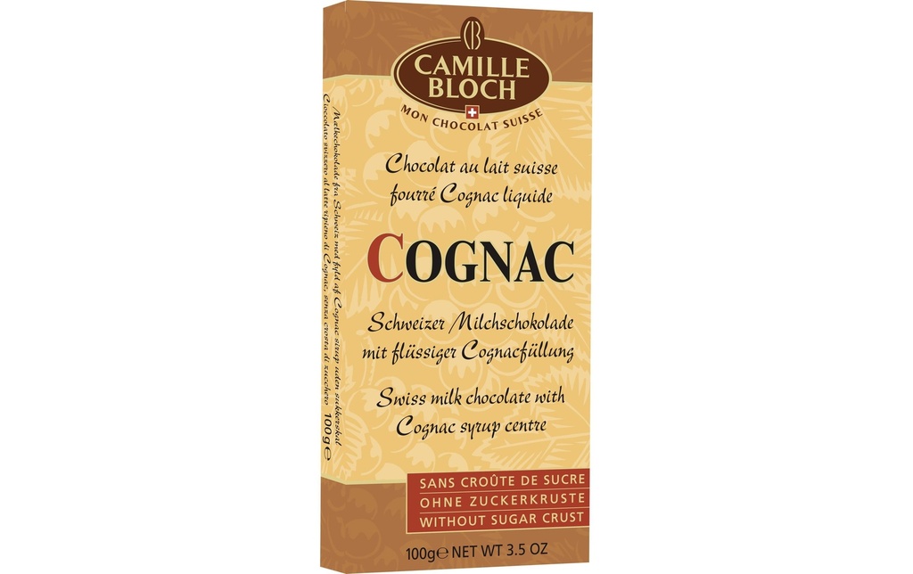 Camille Bloch Tablette de chocolat Cognac 100 g