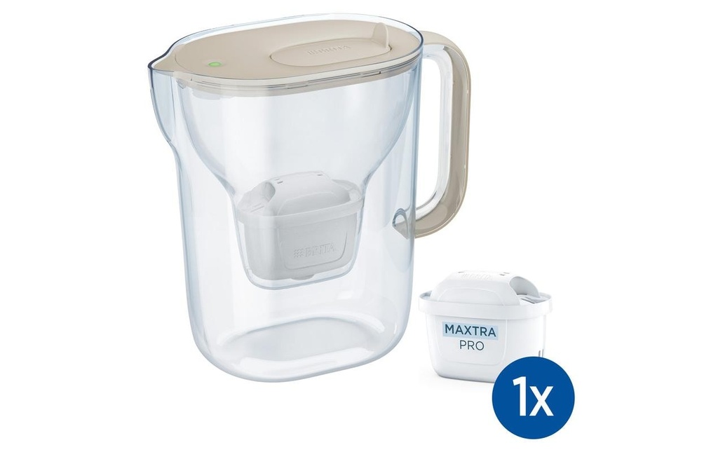 BRITA Filtre à eau Style Essential XL Transparent/Sabler