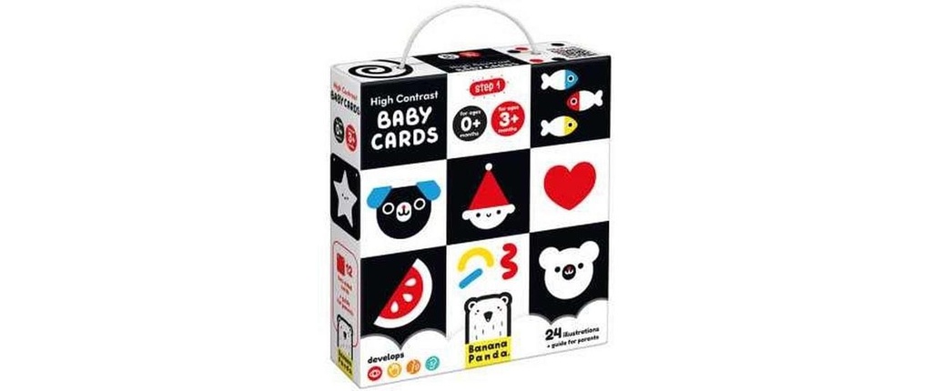 BANANA PANDA Baby cartes High Contrast 12p. (12 pces)