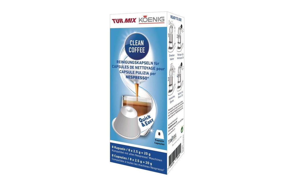 Koenig Détartrant  Clean Coffee 8 x 2.5 g