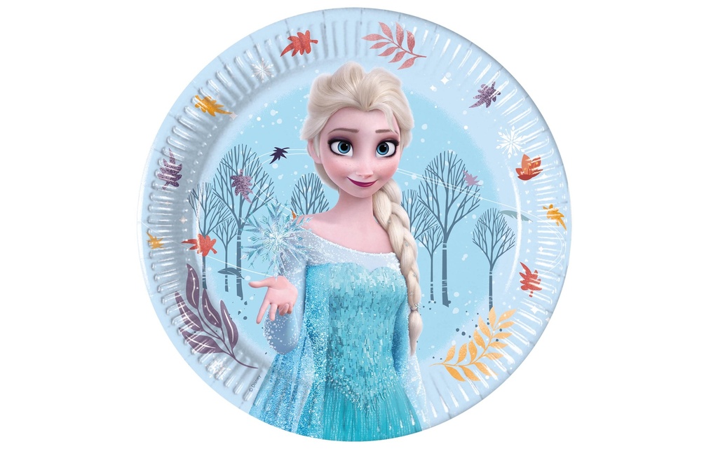 We fiesta Party Assiettes jetables La reine des glaces 20 cm, 8 Pièce/s