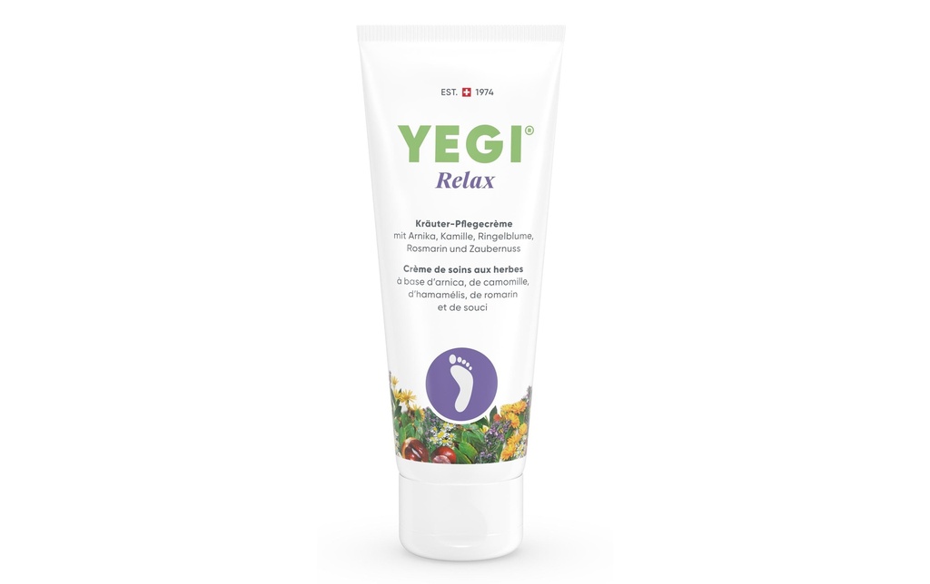 Yegi Crème pour les pieds Herbes relaxantes 75 ml