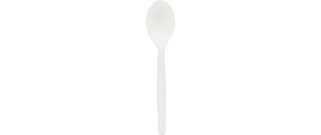 Weita Cuillères à café jetables 12.5 cm 50 Pièce/s Blanc