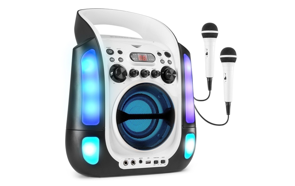 Fenton Haut-parleurs Machine à karaoké SBS30W Blanc