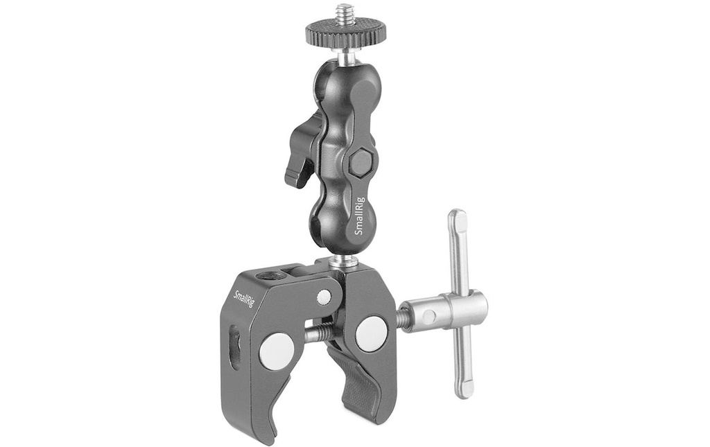 Smallrig Multi-Functional Crab-Shaped Clamp avec Ballhead Magic Arm