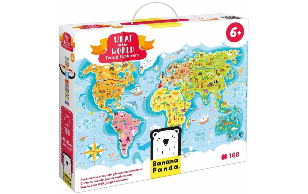 Banana Panda Puzzle Ce qui se passe dans le monde. Jeunes explorateurs Carton Classique
