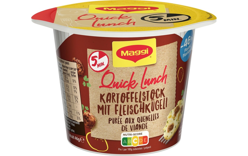 Maggi Purée de pommes de terre avec boulettes de viande 46 g
