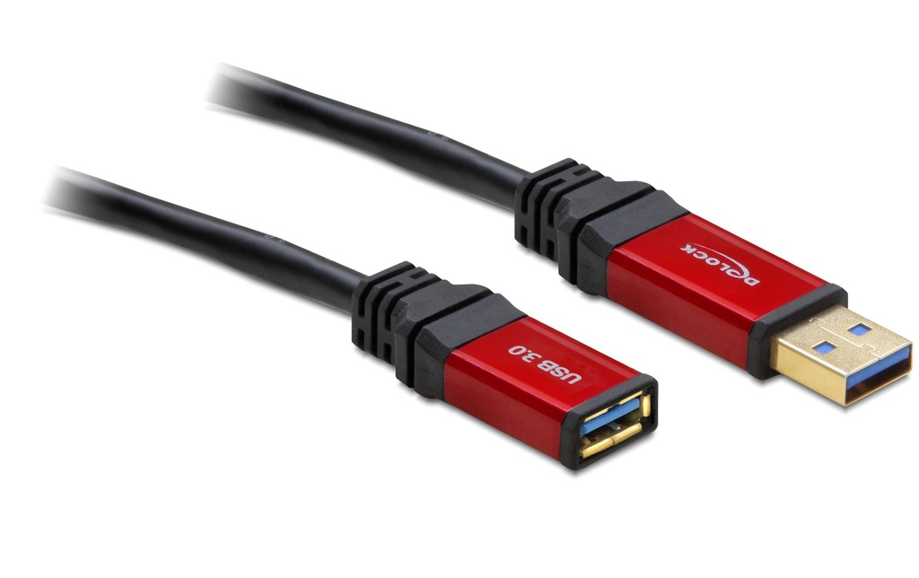 Delock Câble de prolongation USB 3.0 Premium USB-A - USB-A 5 m