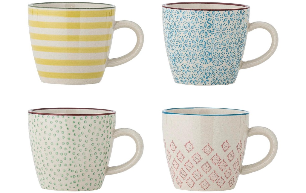 Bloomingville Tasse à café Patrizia, faïence, 220 ml, assorti, 1 pce