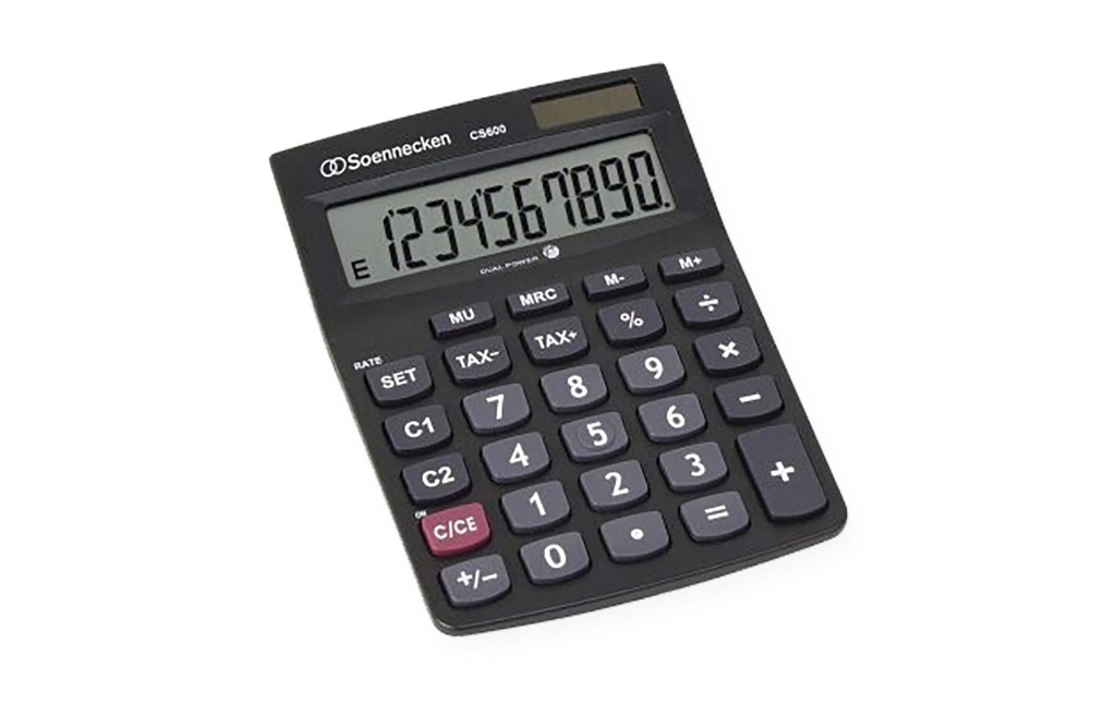 Soennecken Calculatrice CS600, Noir