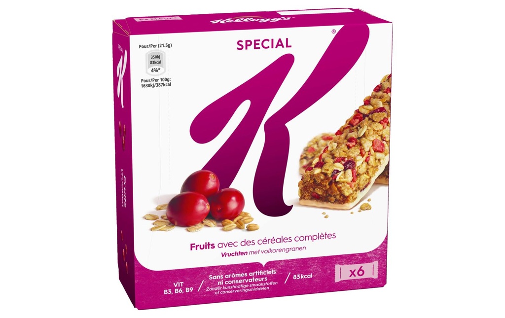 Kellogg's Barre Special K Red Fruit 6 x 21,5 g