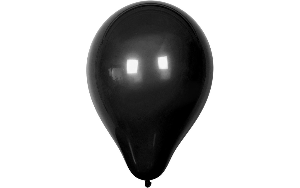 Creativ Company Ballon de baudruche Ø 23 cm Noir, 10 pièces