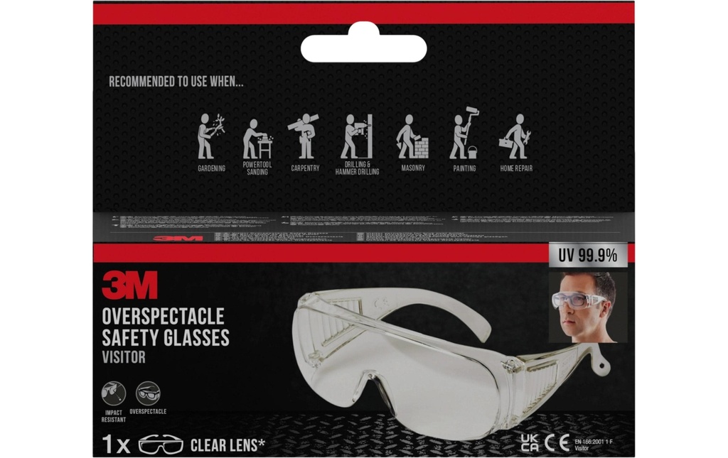 3M Lunettes de soleil Visitor Transparent