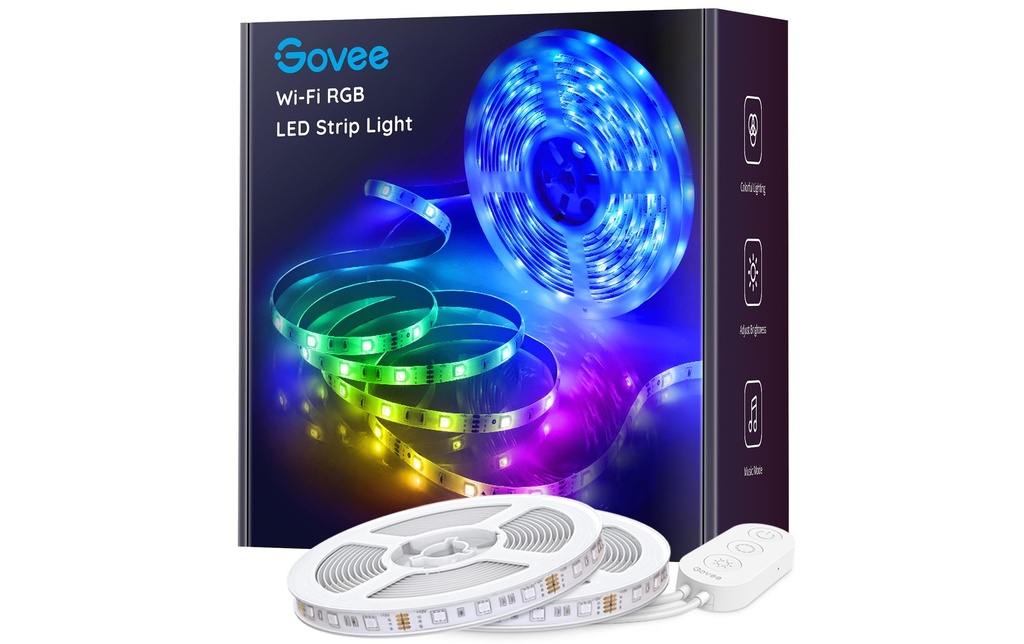 Govee Bande LED Wi-Fi intelligent + Bluetooth, 10 m, RGB