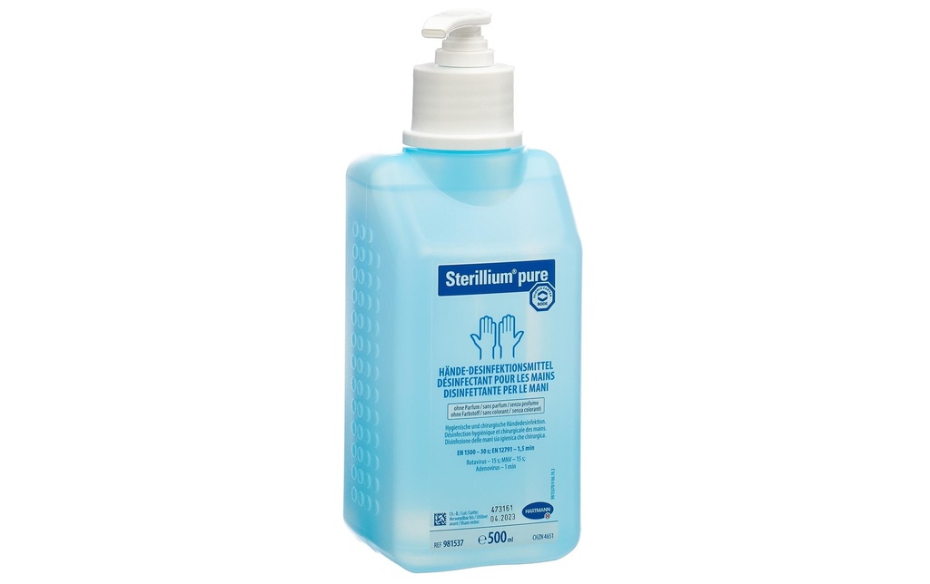 Sterillium Désinfectant Mains pures Flacon à pompe 500 ml