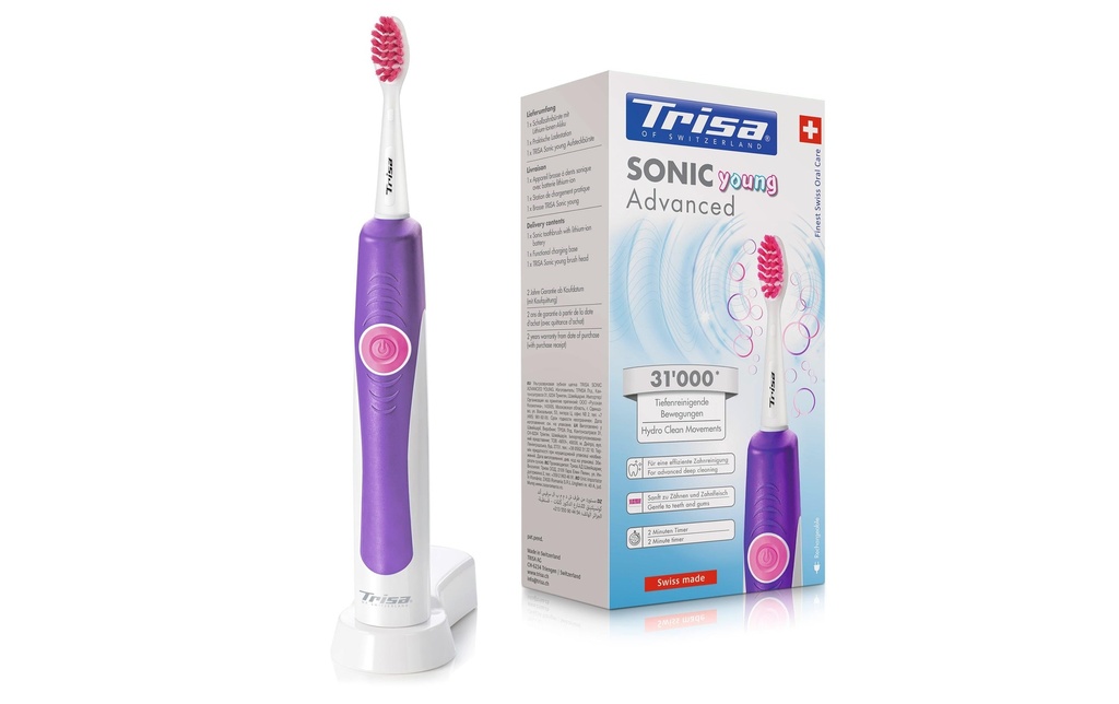 Trisa Brosse à dents sonique Sonic Advanced Young Violet