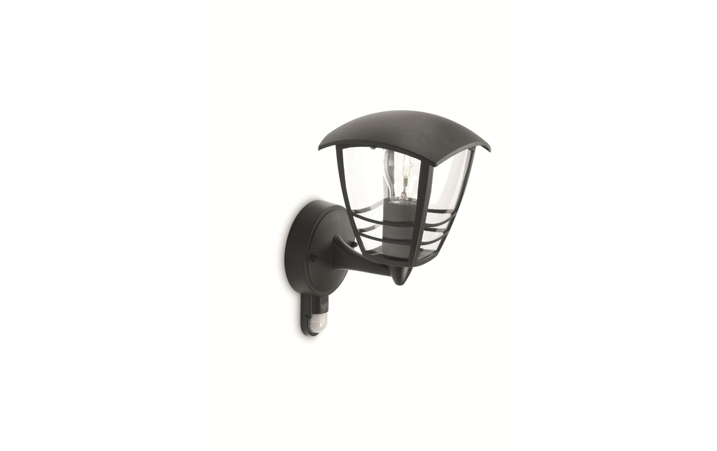Philips myGarden IR Applique murale Creek, 60W, noir, sans LM
