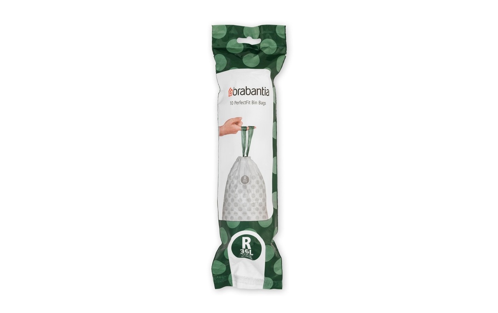 Brabantia Sac à ordures ménagères PerfectFit R 36 l, 10 Pièce/s