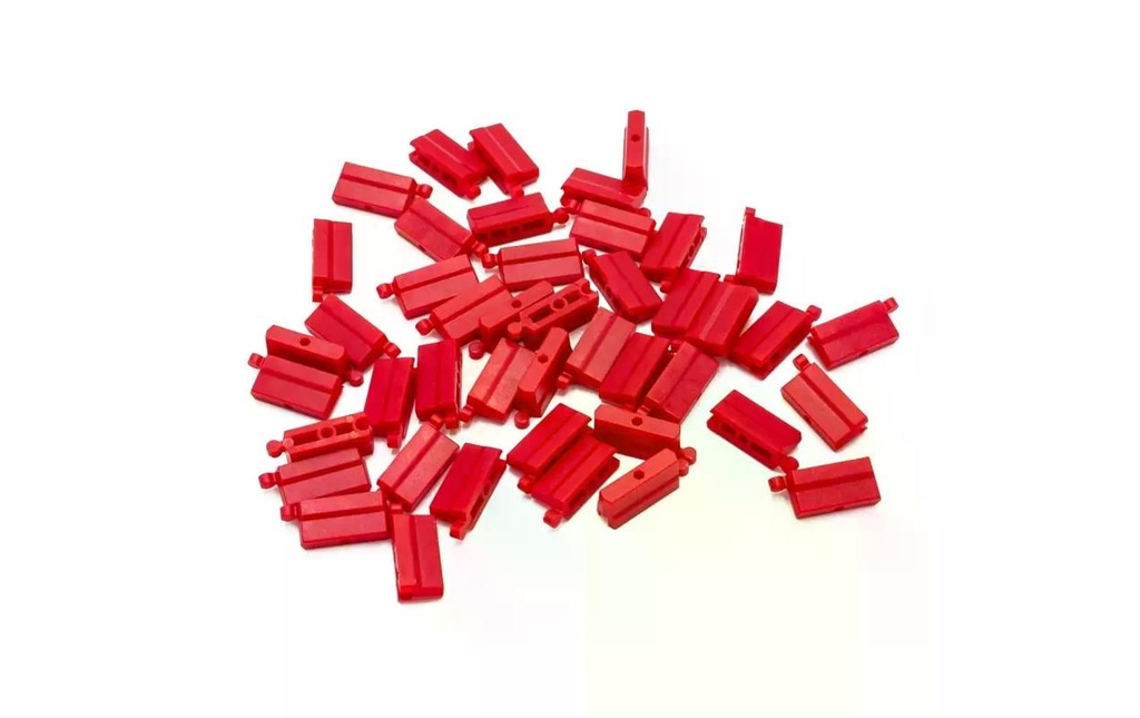 Turbo Racing Glissière de sécurité, rouge, 50 pièces, 1:76