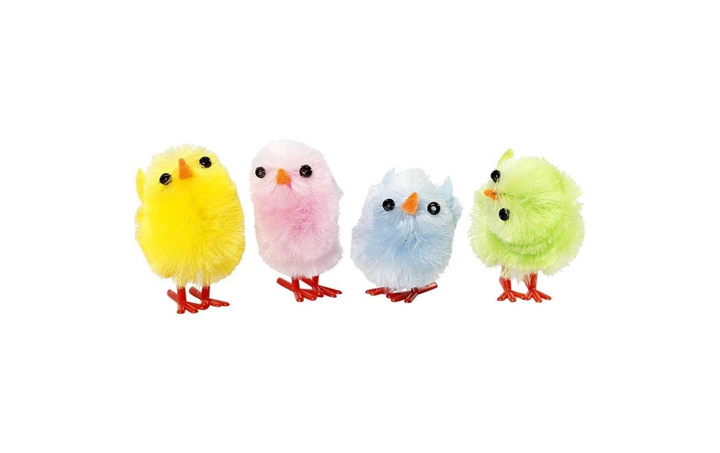 Creativ Company Poussin de Pâques 4 couleurs par 3 pièces