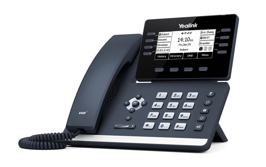 Yealink Téléphone de bureau SIP-T53W Noir