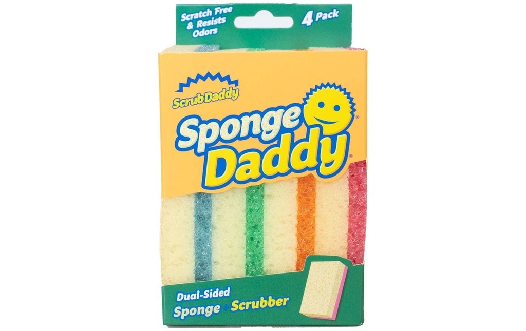 Scrub Daddy Éponge de papa Paquet de 4